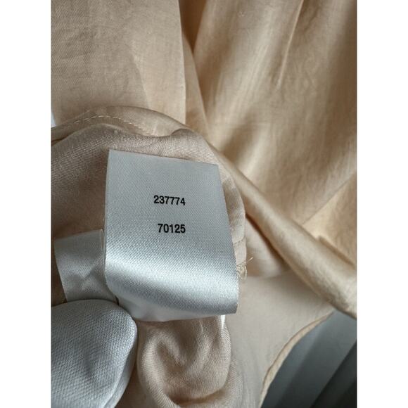 Ann Taylor LOFT Pleated Square Neck, Peach, Sz: M, 56-47 - Picture 7 of 16